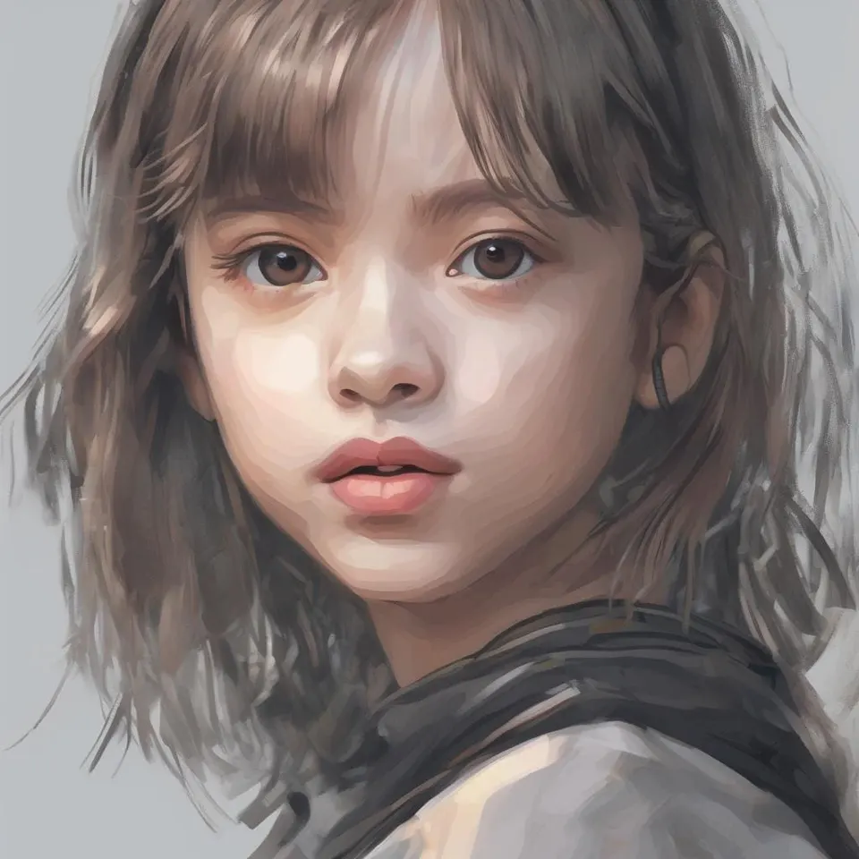 a girl drawn by ai