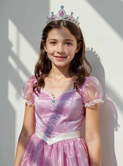 AI Generated Little Girl in a princess dress