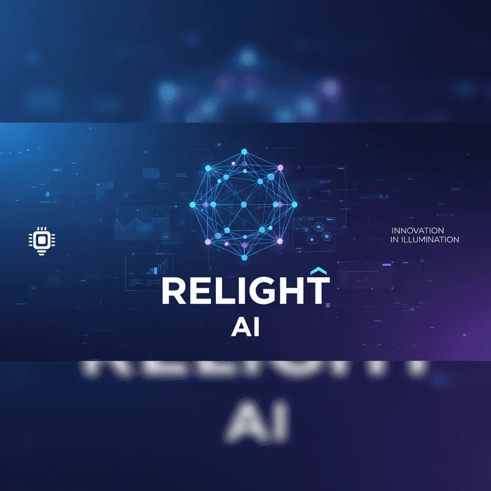 An AI-generated image showcasing advanced relighting effects, with vibrant colors and realistic shadows, representing the capabilities of Relight AI and APOB AI.