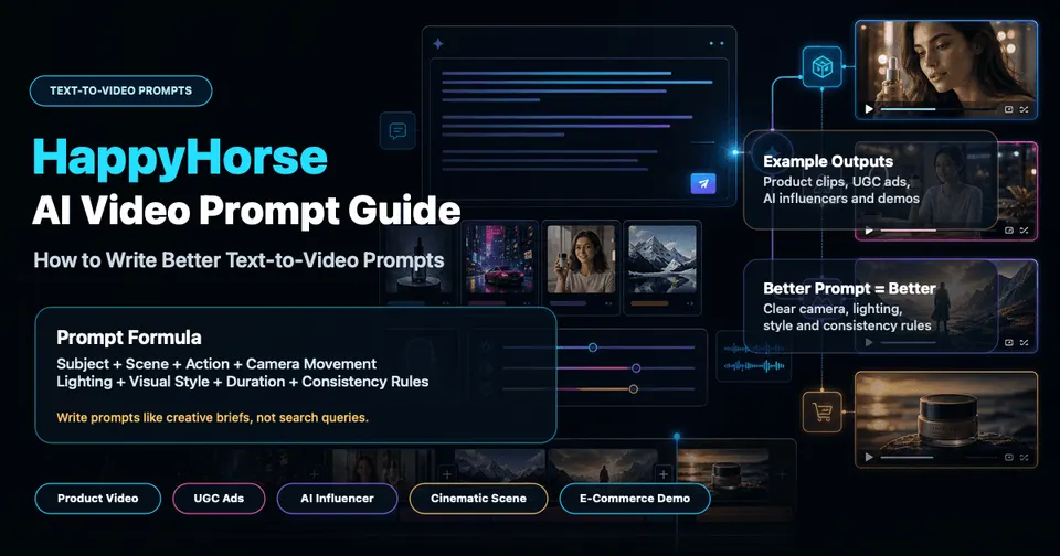 HappyHorse AI Video Prompt Guide: How to Write Better Text-to-Video Prompts