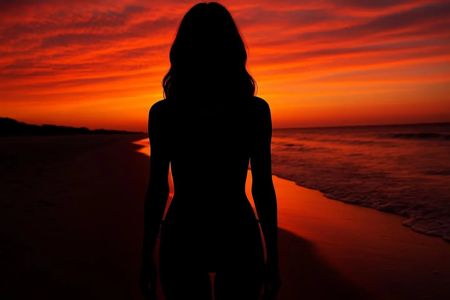 silhouette photo