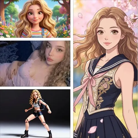 AI 소녀들을 어떤 스타일로든 변신시켜 보세요