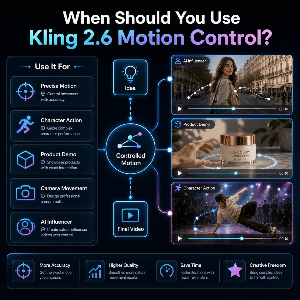 When Should You Use Kling 2.6 Motion Control?